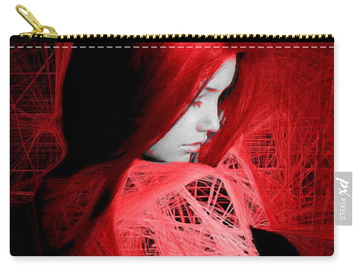 Lady In Red - Carry-All Pouch