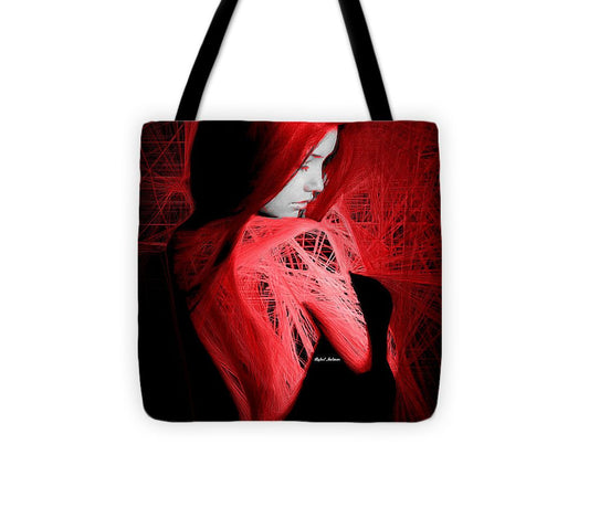 Dame en rouge - Sac fourre-tout