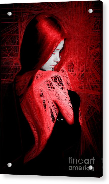 Lady In Red - Acrylic Print