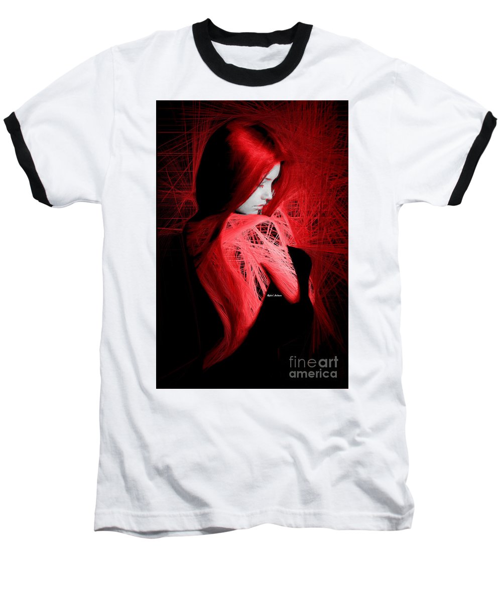 Lady In Red - Baseball T-Shirt