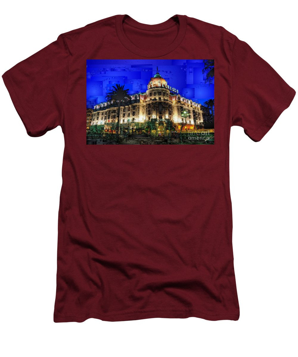 T-shirt homme (coupe ajustée) - Hôtel Le Negresco à Nice, France