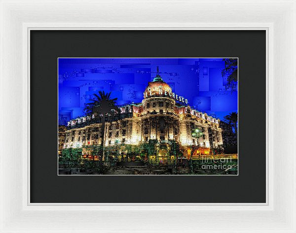 Framed Print - Le Negresco Hotel In Nice France