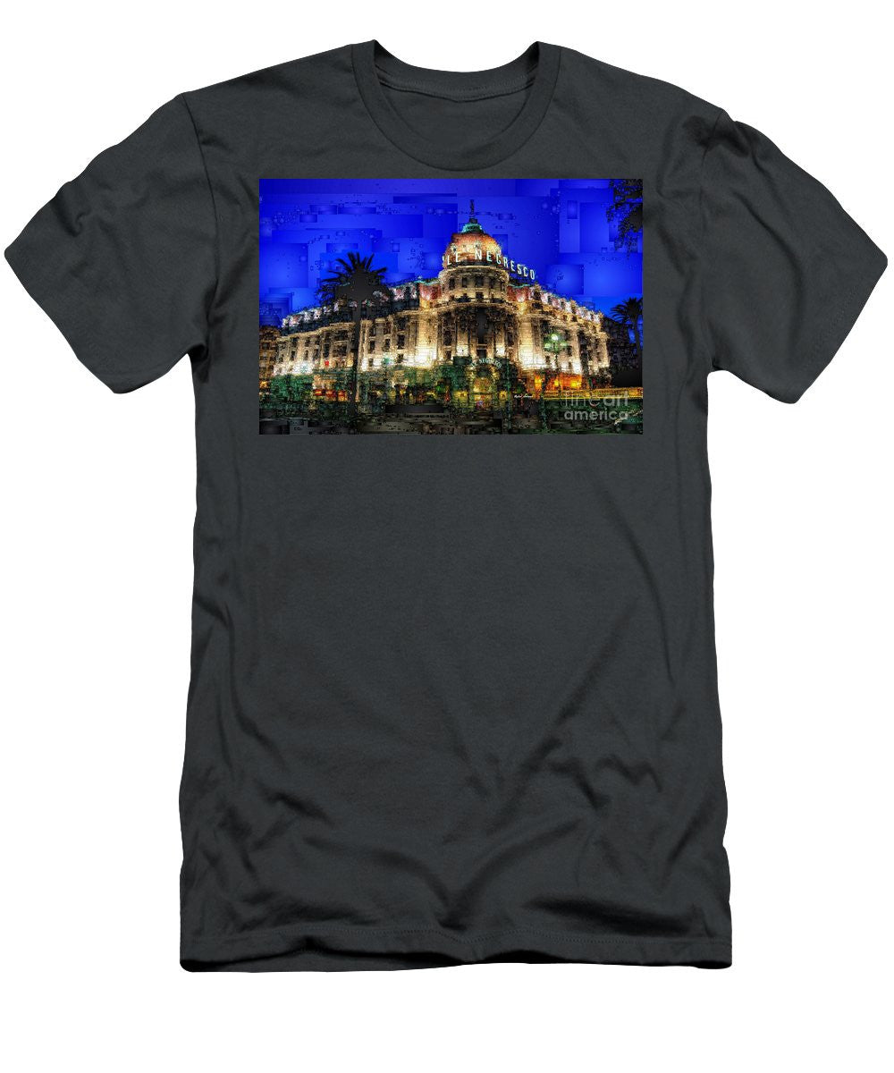 T-shirt homme (coupe ajustée) - Hôtel Le Negresco à Nice, France