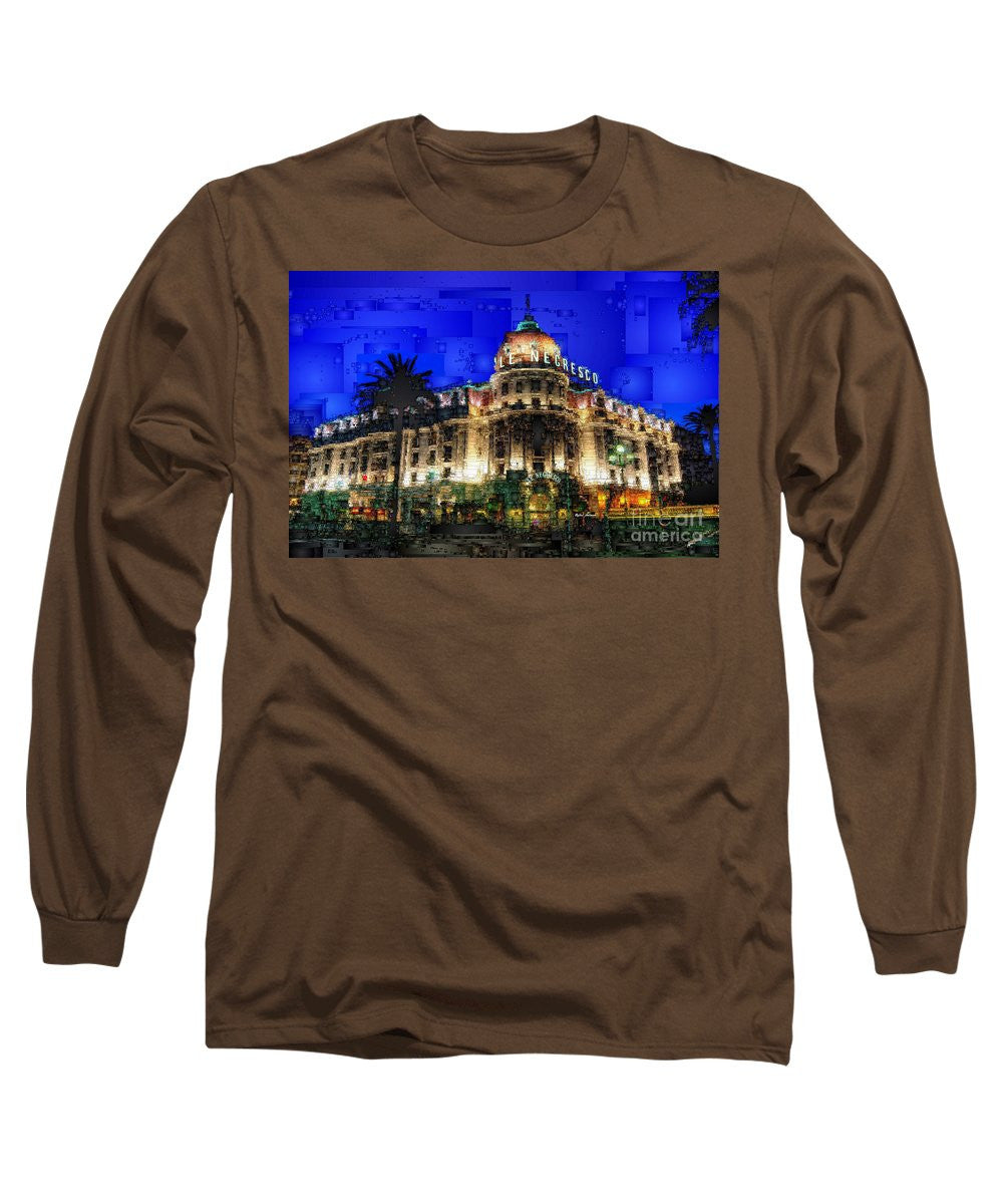 Long Sleeve T-Shirt - Le Negresco Hotel In Nice France