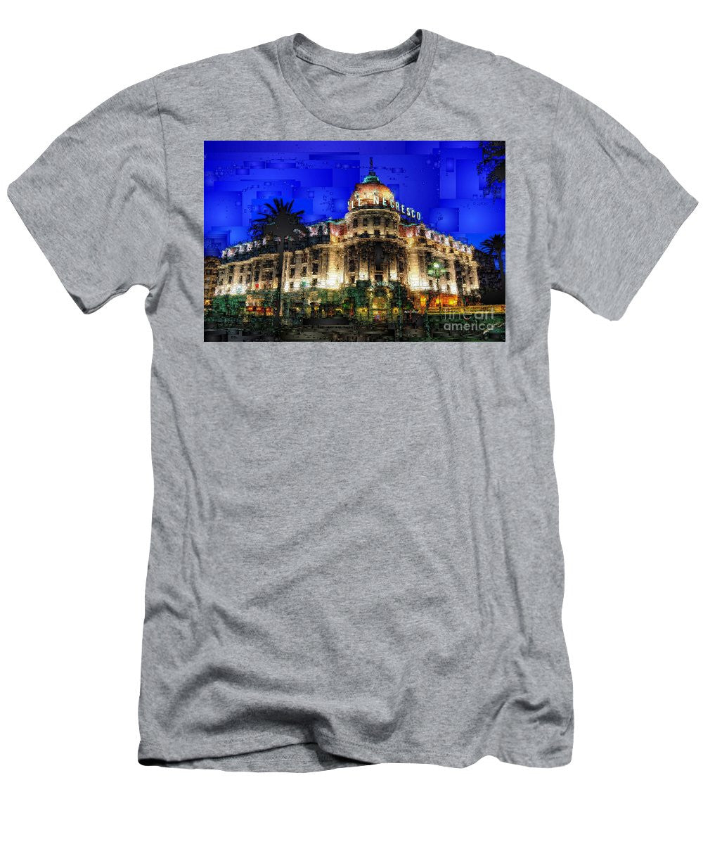 T-shirt homme (coupe ajustée) - Hôtel Le Negresco à Nice, France