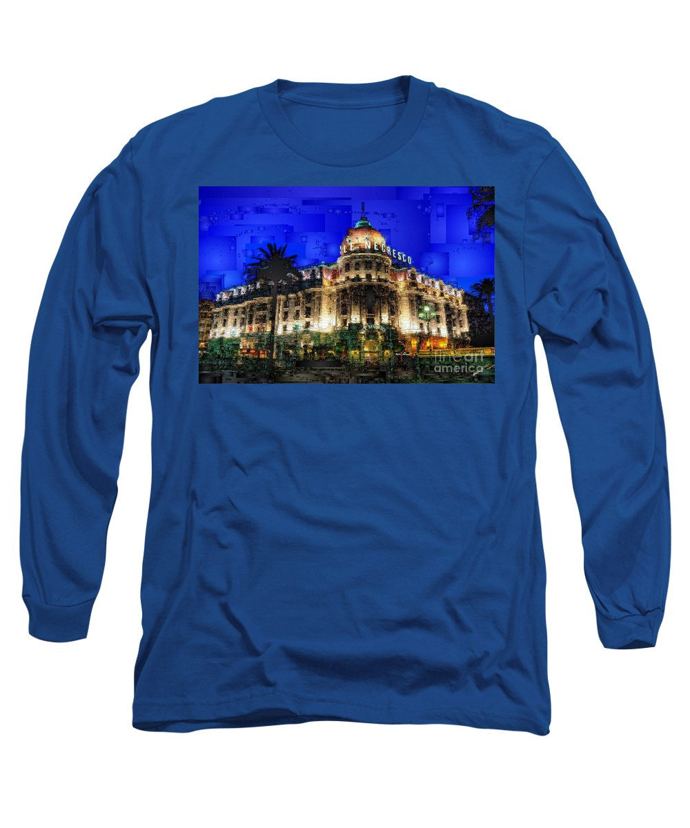 Long Sleeve T-Shirt - Le Negresco Hotel In Nice France