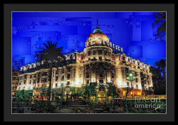 Framed Print - Le Negresco Hotel In Nice France