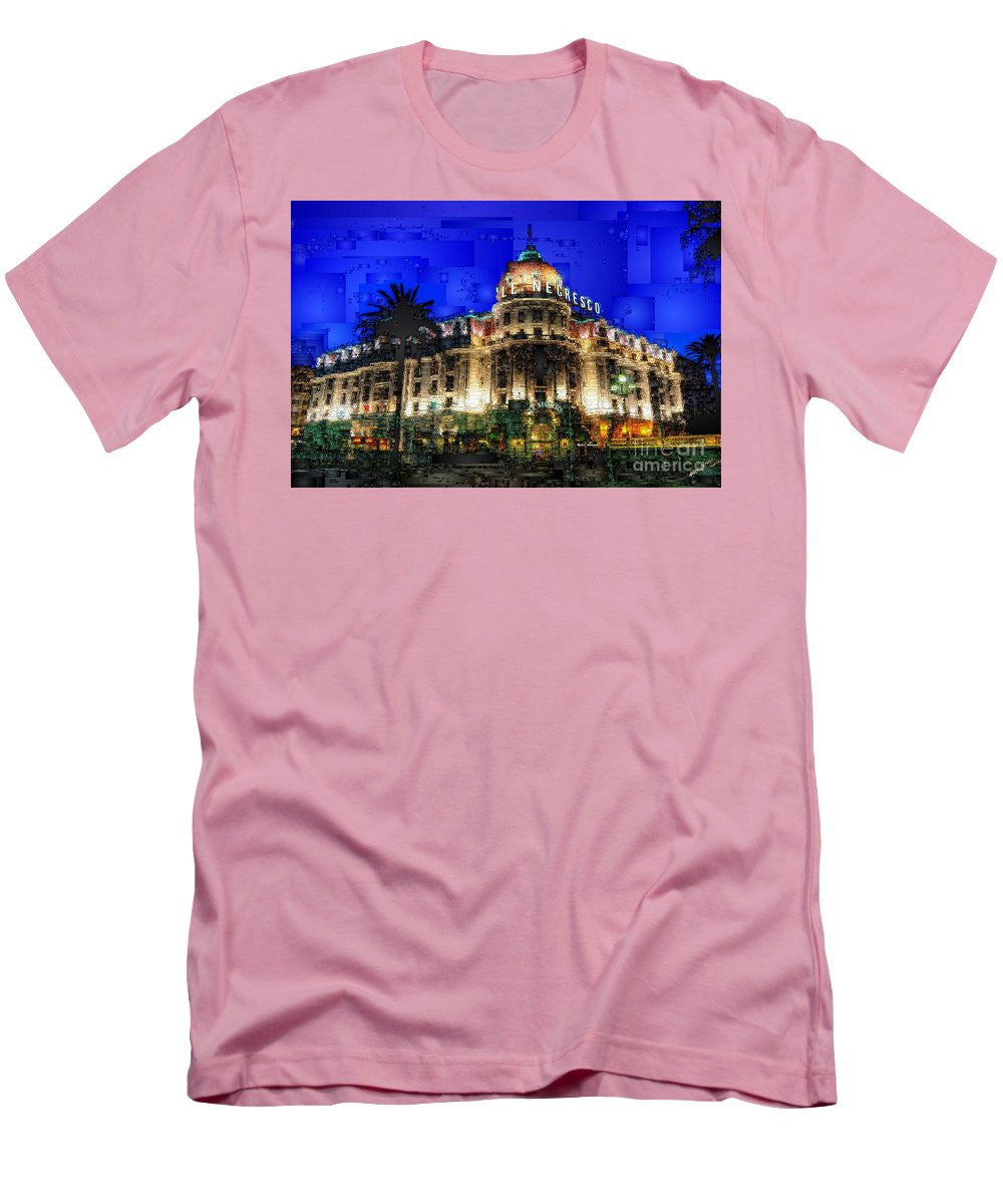 T-shirt homme (coupe ajustée) - Hôtel Le Negresco à Nice, France