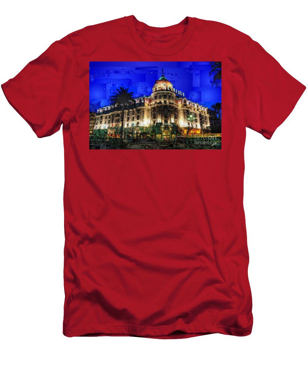 T-shirt homme (coupe ajustée) - Hôtel Le Negresco à Nice, France