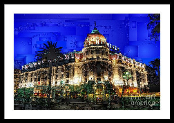 Framed Print - Le Negresco Hotel In Nice France