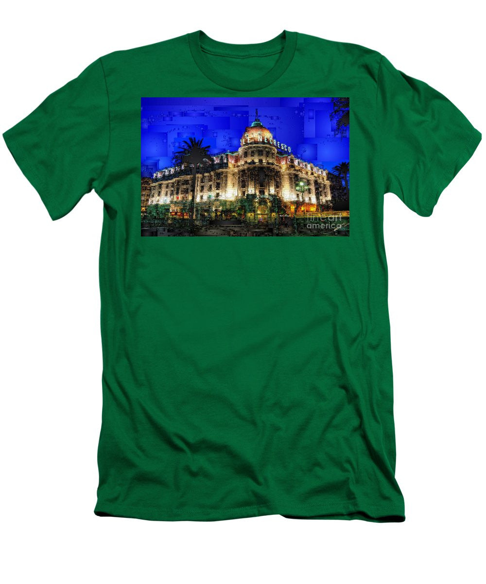 T-shirt homme (coupe ajustée) - Hôtel Le Negresco à Nice, France