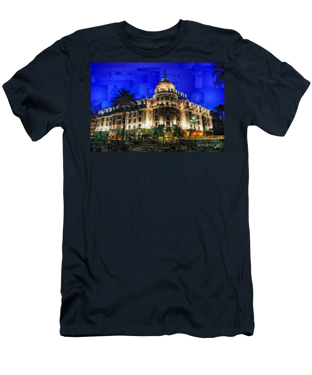 T-shirt homme (coupe ajustée) - Hôtel Le Negresco à Nice, France