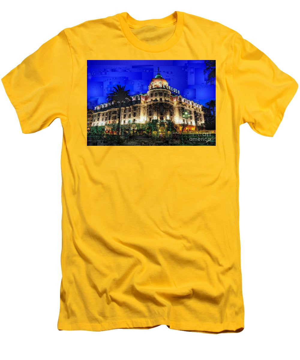 T-shirt homme (coupe ajustée) - Hôtel Le Negresco à Nice, France