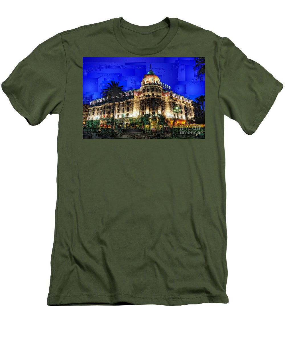 T-shirt homme (coupe ajustée) - Hôtel Le Negresco à Nice, France