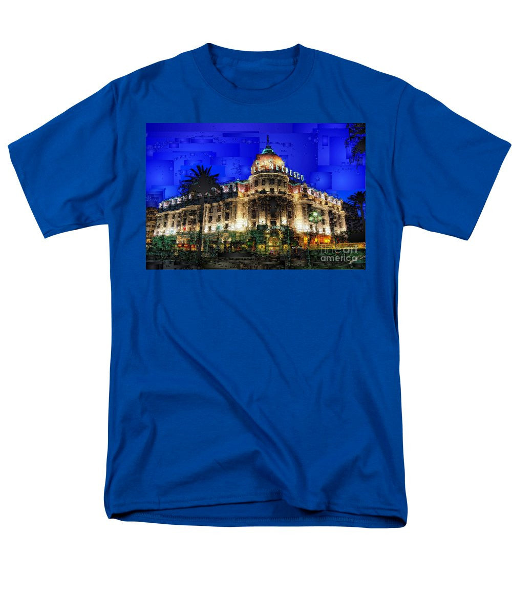 Men's T-Shirt  (Regular Fit) - Le Negresco Hotel In Nice France