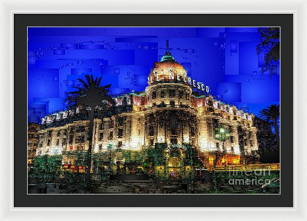 Framed Print - Le Negresco Hotel In Nice France