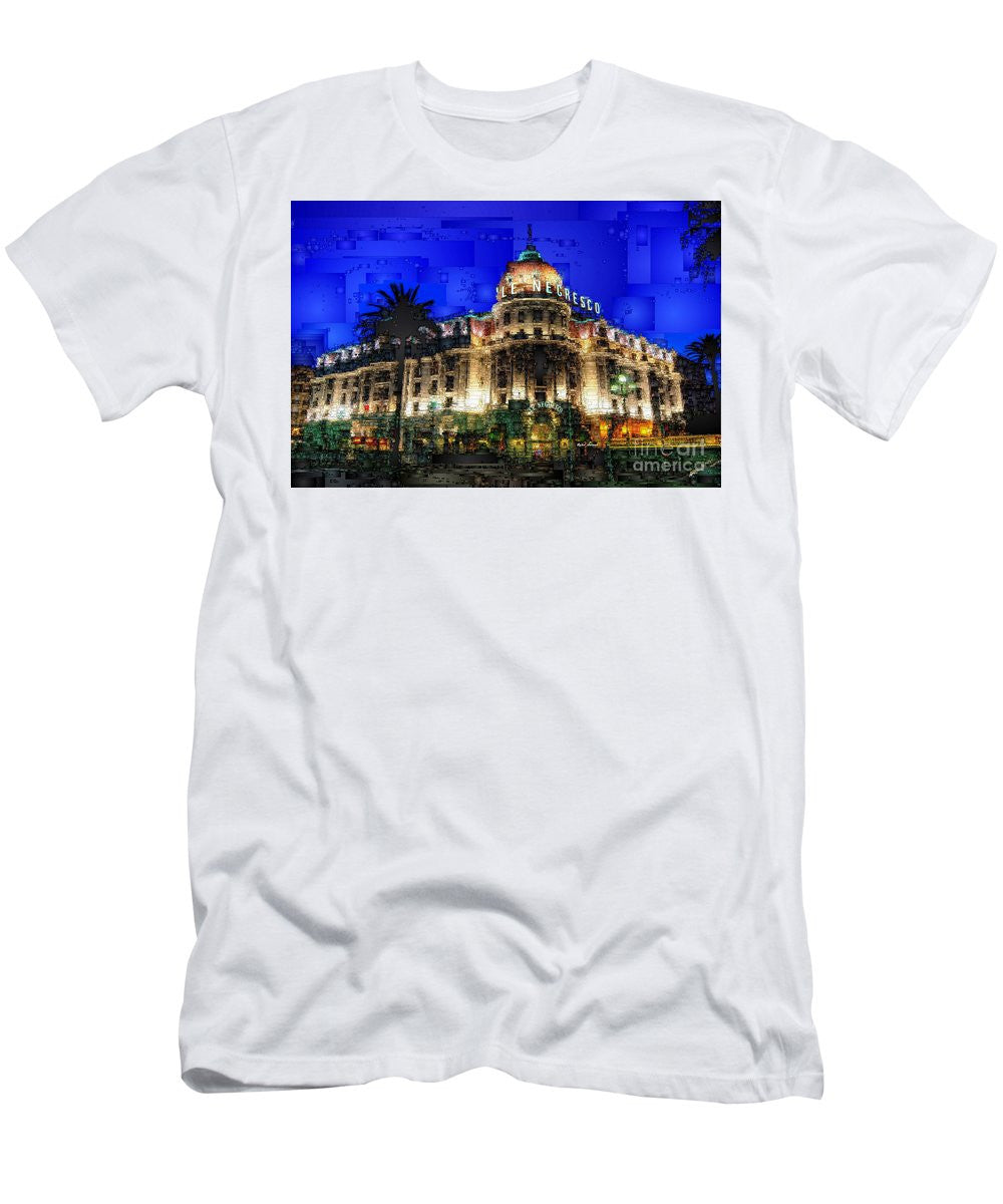 T-shirt homme (coupe ajustée) - Hôtel Le Negresco à Nice, France