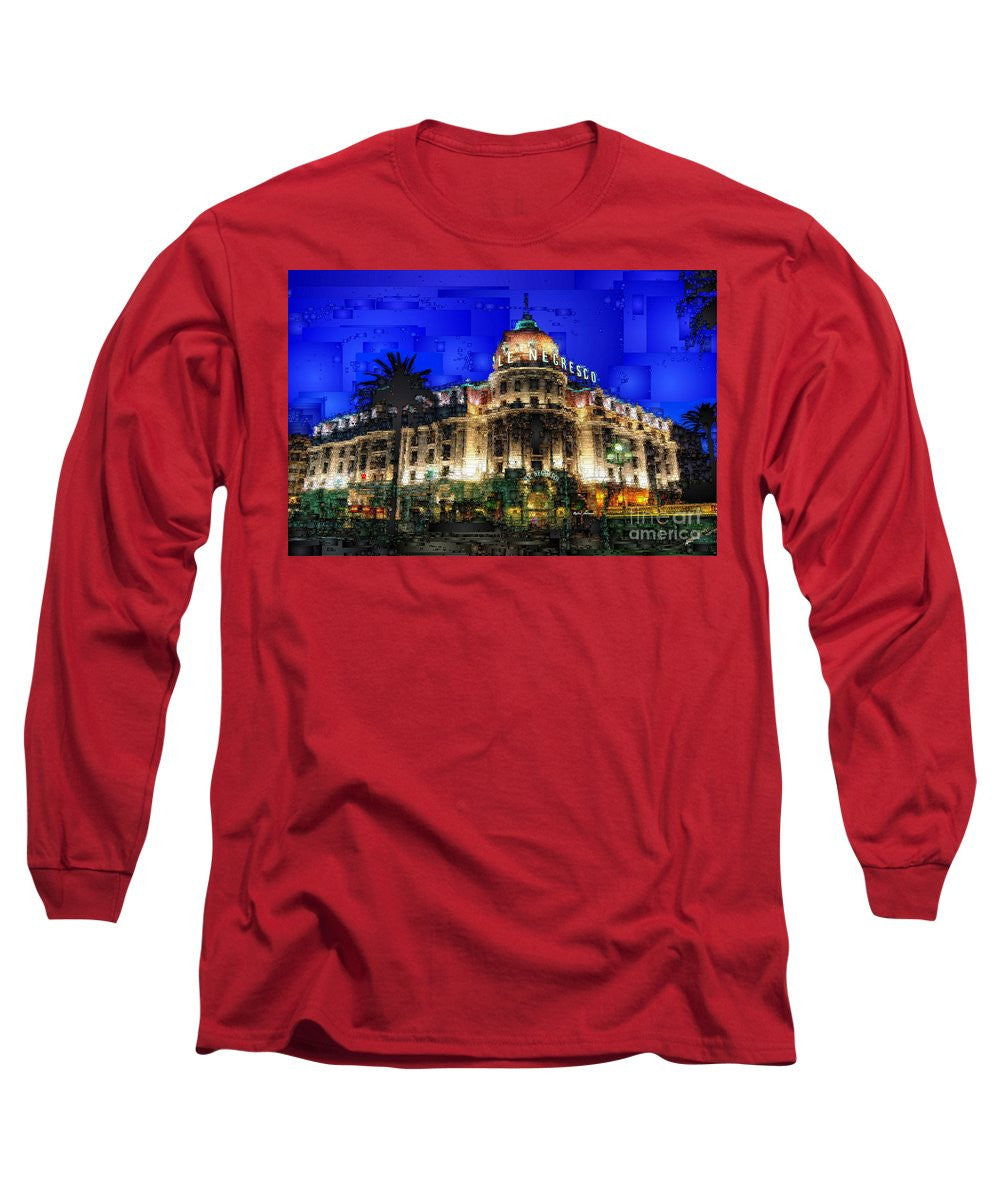 Long Sleeve T-Shirt - Le Negresco Hotel In Nice France