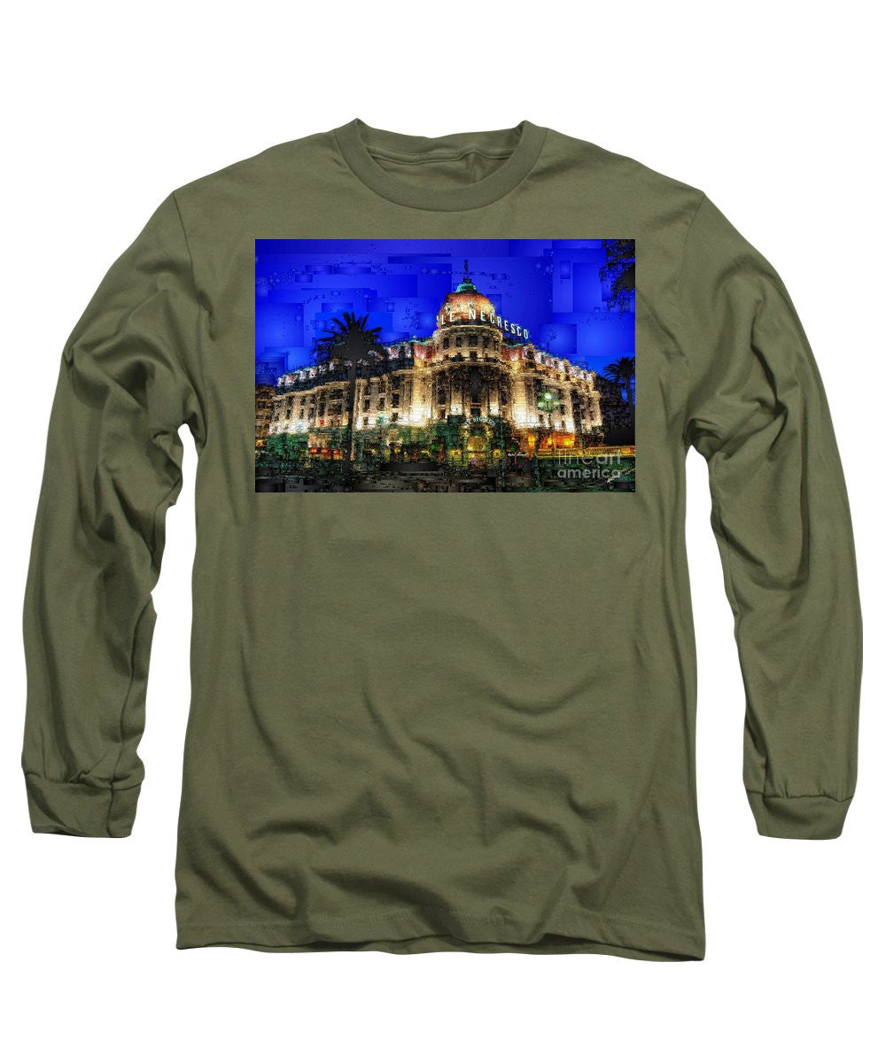 Long Sleeve T-Shirt - Le Negresco Hotel In Nice France