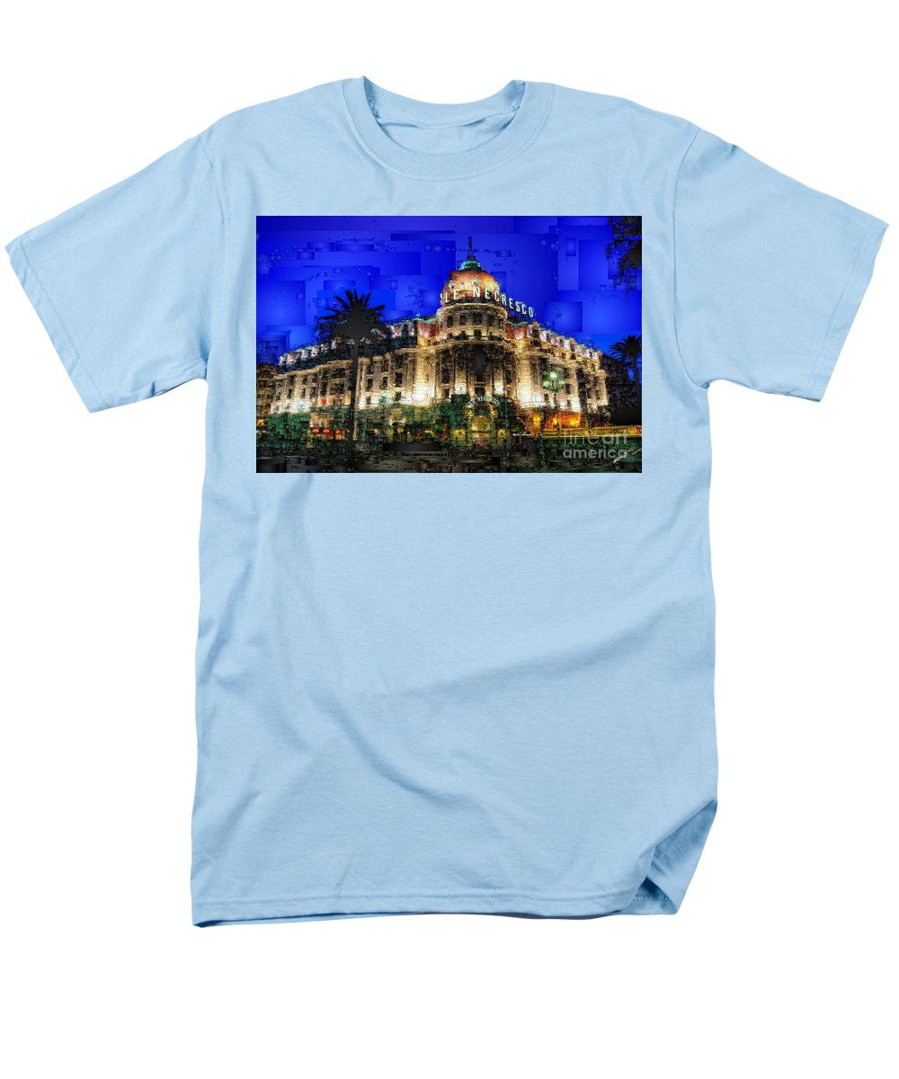 Men's T-Shirt  (Regular Fit) - Le Negresco Hotel In Nice France