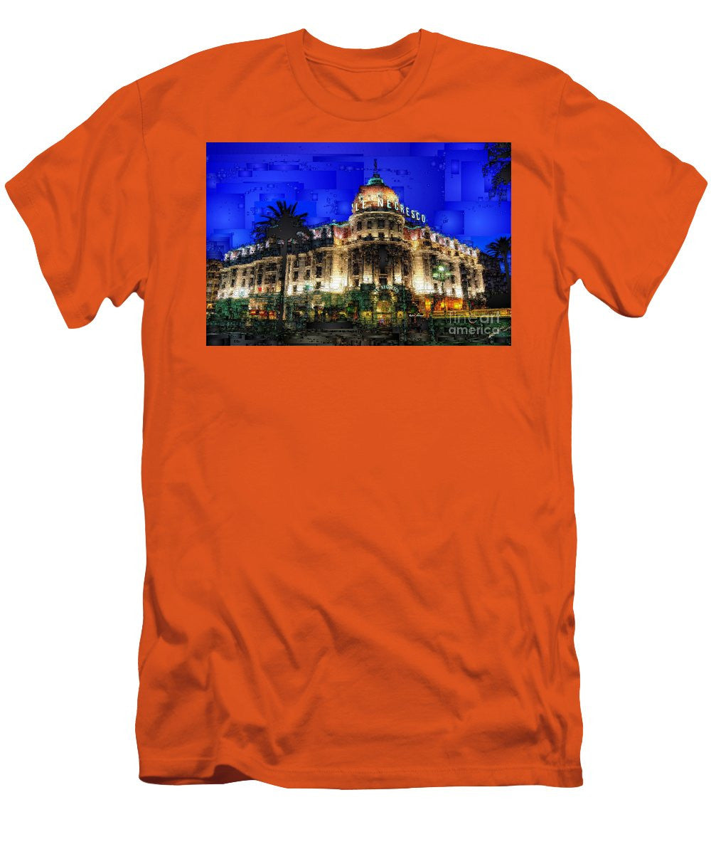 T-shirt homme (coupe ajustée) - Hôtel Le Negresco à Nice, France