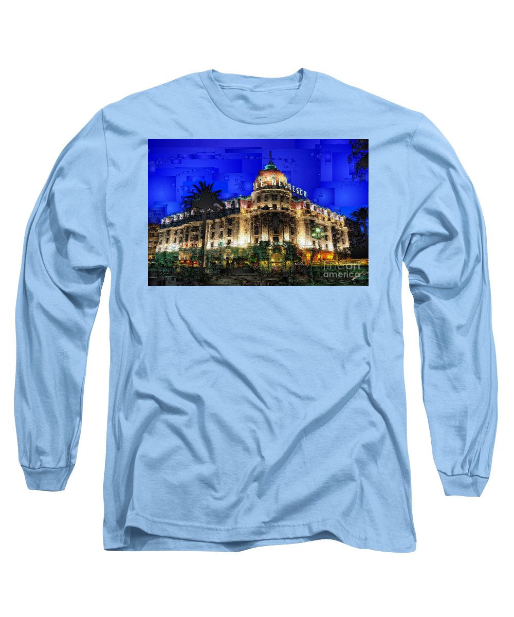 Long Sleeve T-Shirt - Le Negresco Hotel In Nice France