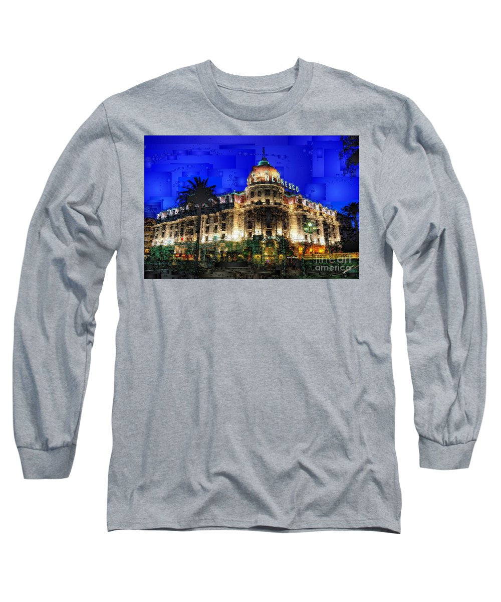 Long Sleeve T-Shirt - Le Negresco Hotel In Nice France