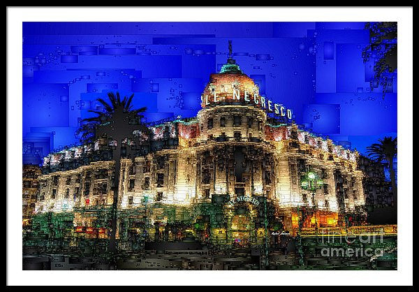 Framed Print - Le Negresco Hotel In Nice France