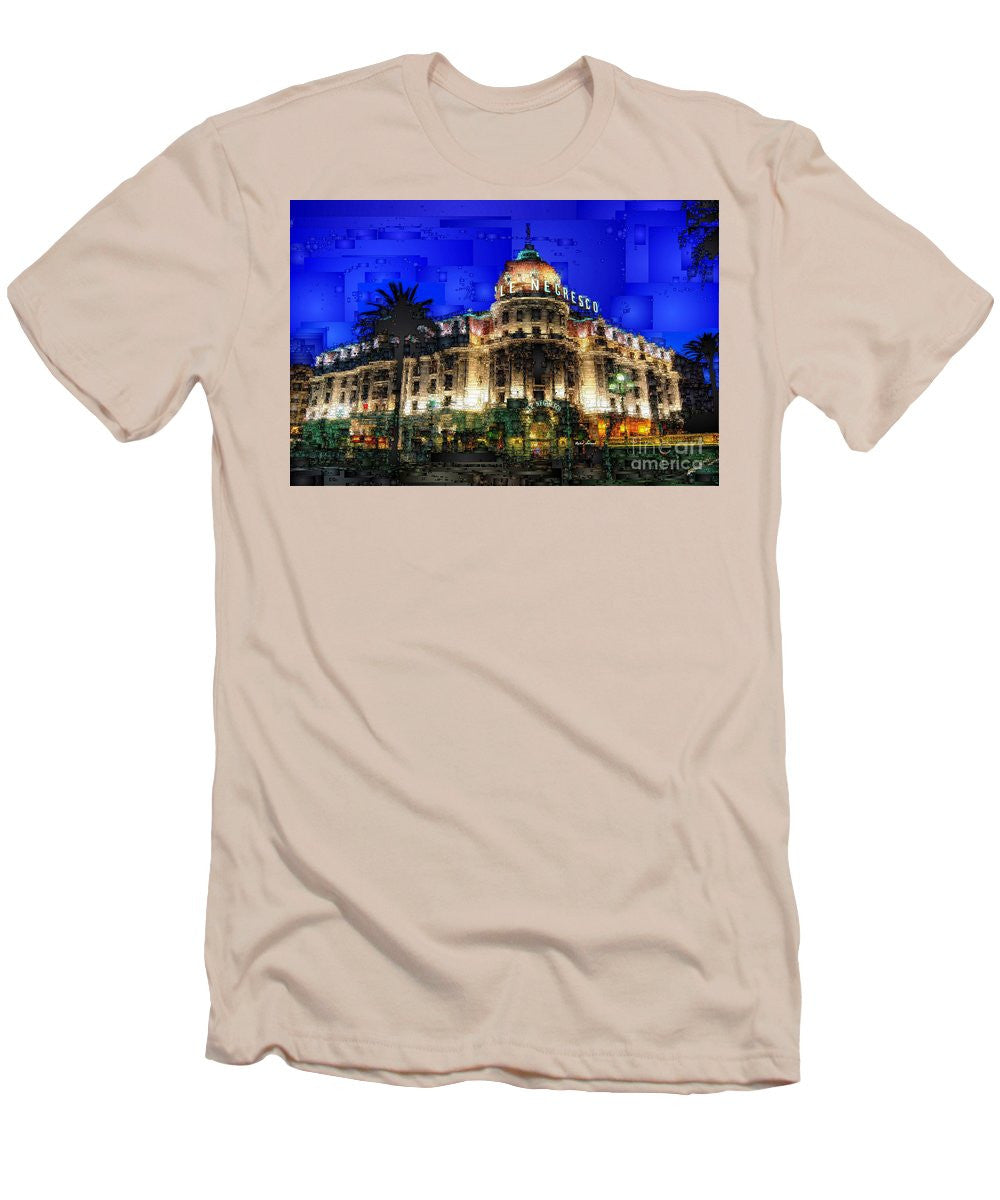 T-shirt homme (coupe ajustée) - Hôtel Le Negresco à Nice, France