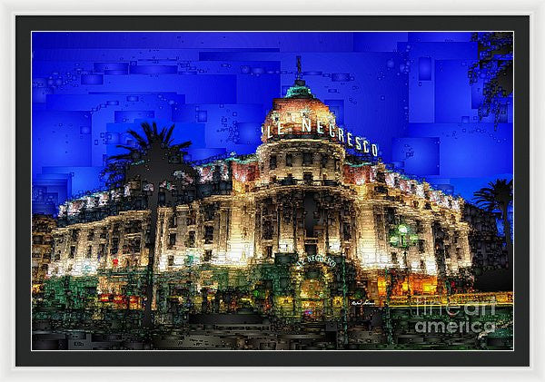 Framed Print - Le Negresco Hotel In Nice France