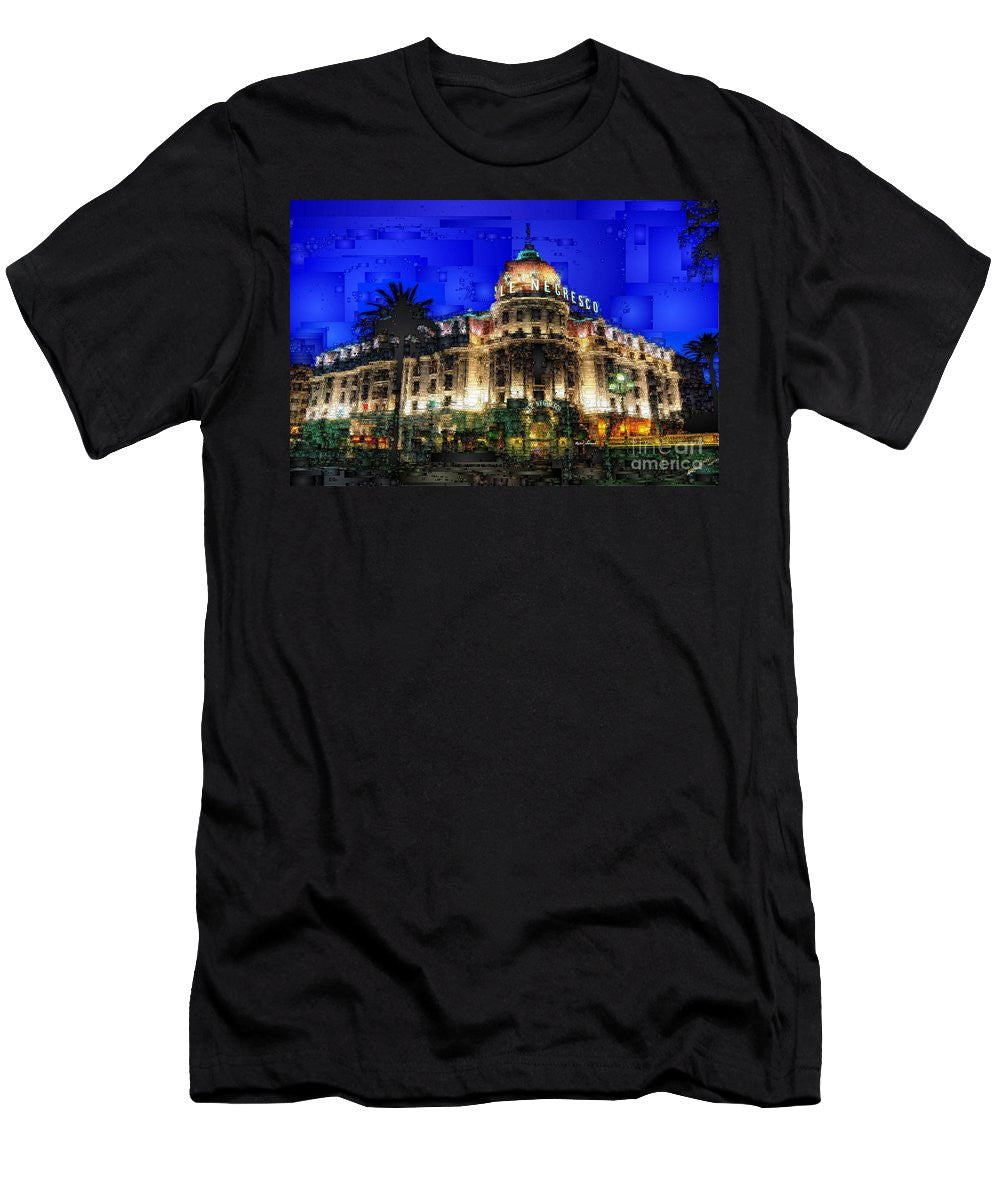 T-shirt homme (coupe ajustée) - Hôtel Le Negresco à Nice, France