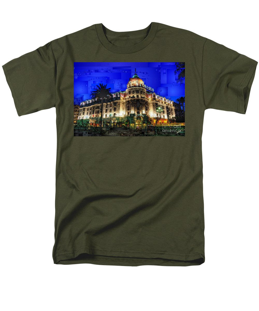 Men's T-Shirt  (Regular Fit) - Le Negresco Hotel In Nice France
