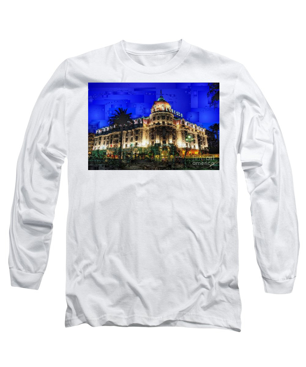 Long Sleeve T-Shirt - Le Negresco Hotel In Nice France