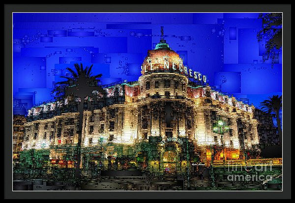 Framed Print - Le Negresco Hotel In Nice France