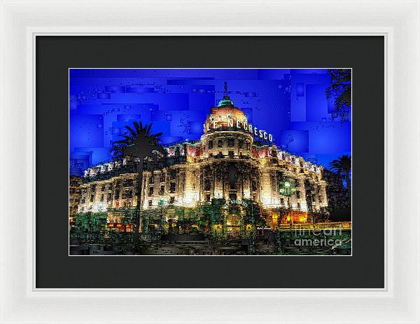 Framed Print - Le Negresco Hotel In Nice France