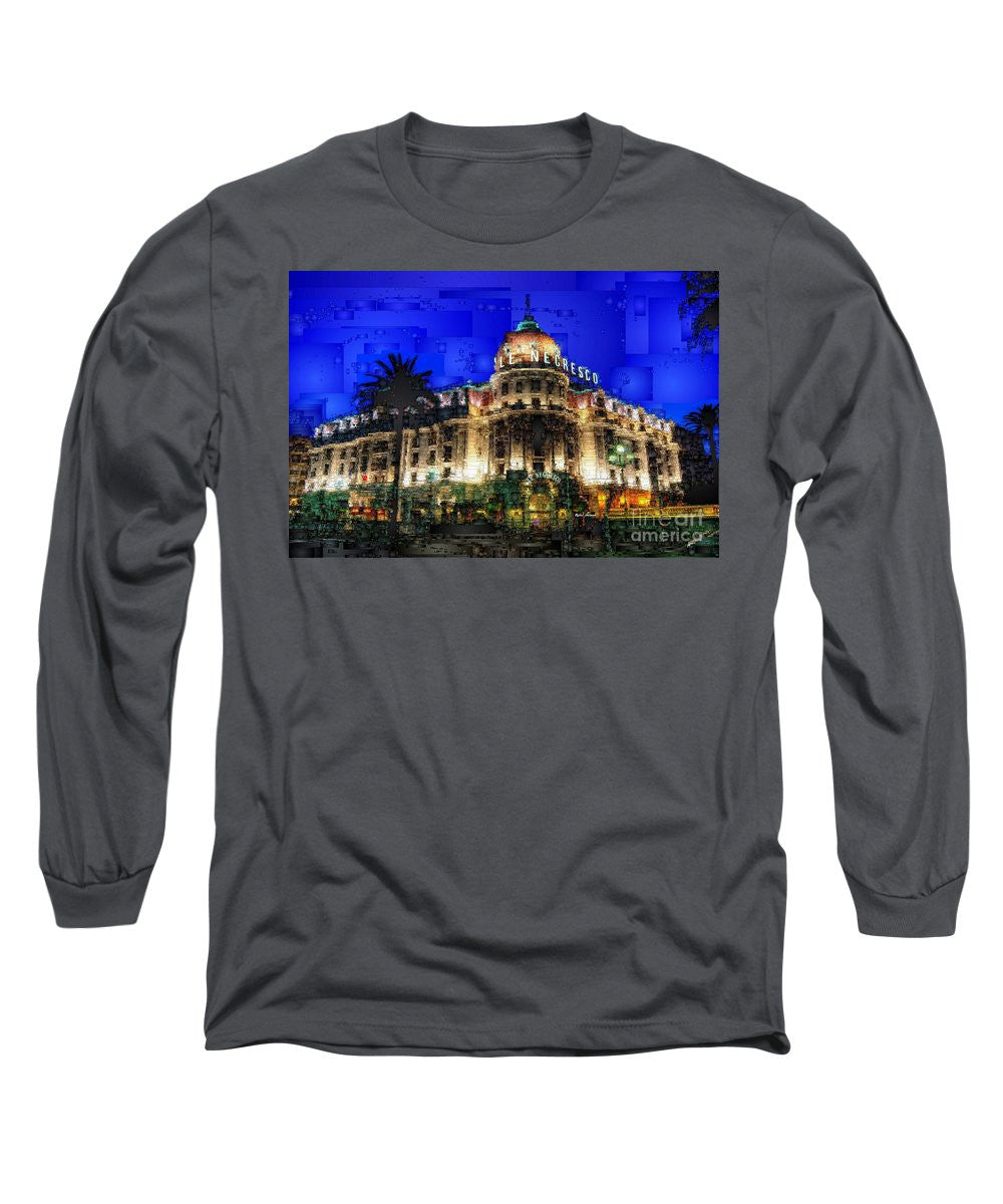 Long Sleeve T-Shirt - Le Negresco Hotel In Nice France