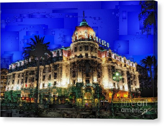 Canvas Print - Le Negresco Hotel In Nice France