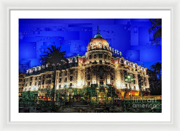 Framed Print - Le Negresco Hotel In Nice France