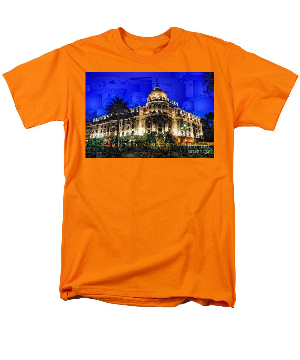 Men's T-Shirt  (Regular Fit) - Le Negresco Hotel In Nice France