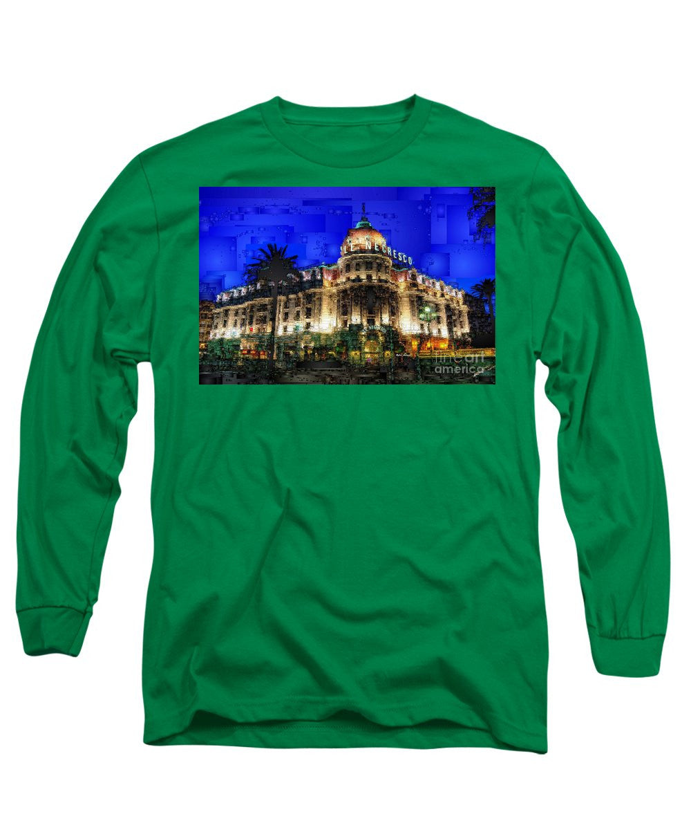 Long Sleeve T-Shirt - Le Negresco Hotel In Nice France