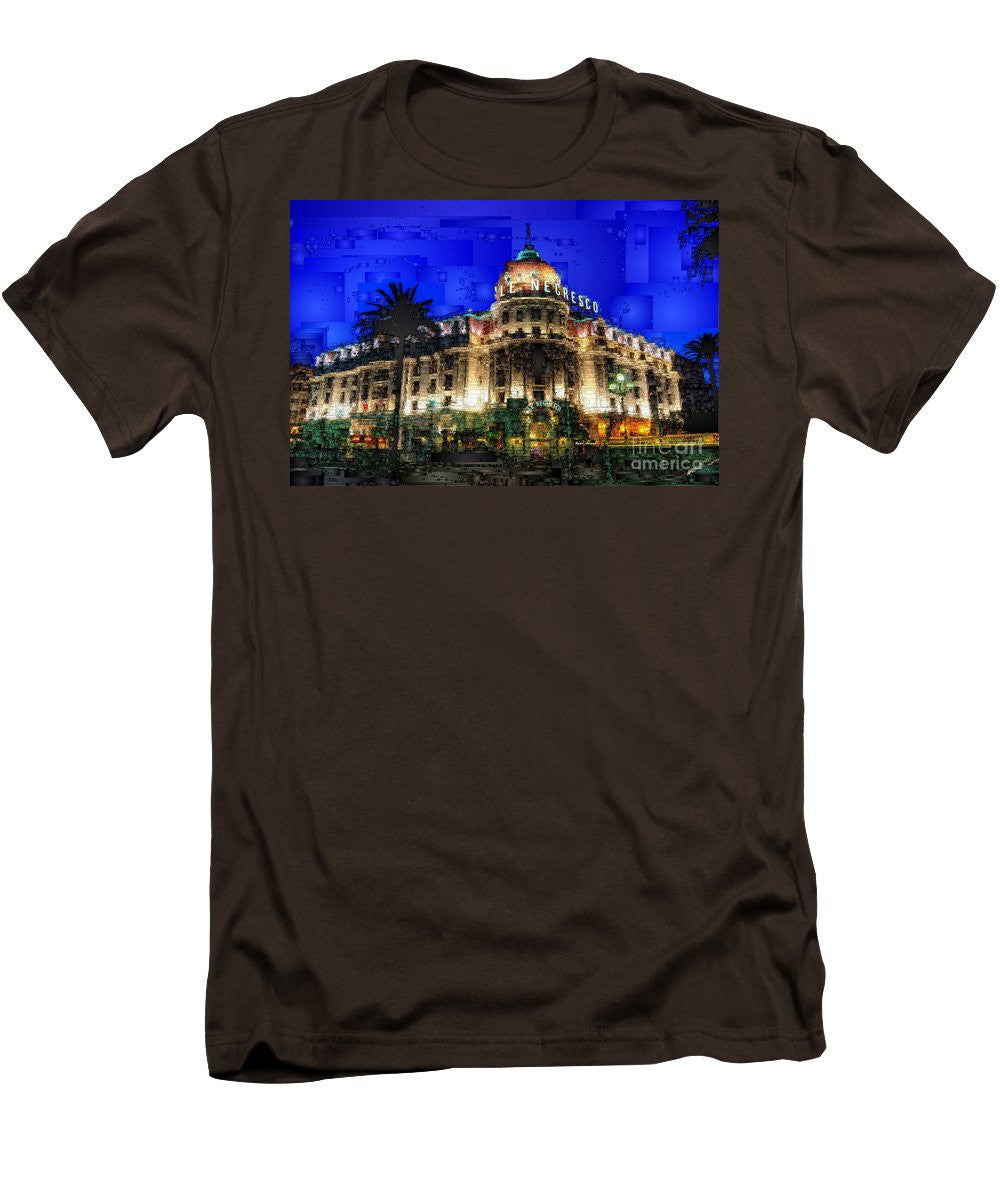 T-shirt homme (coupe ajustée) - Hôtel Le Negresco à Nice, France