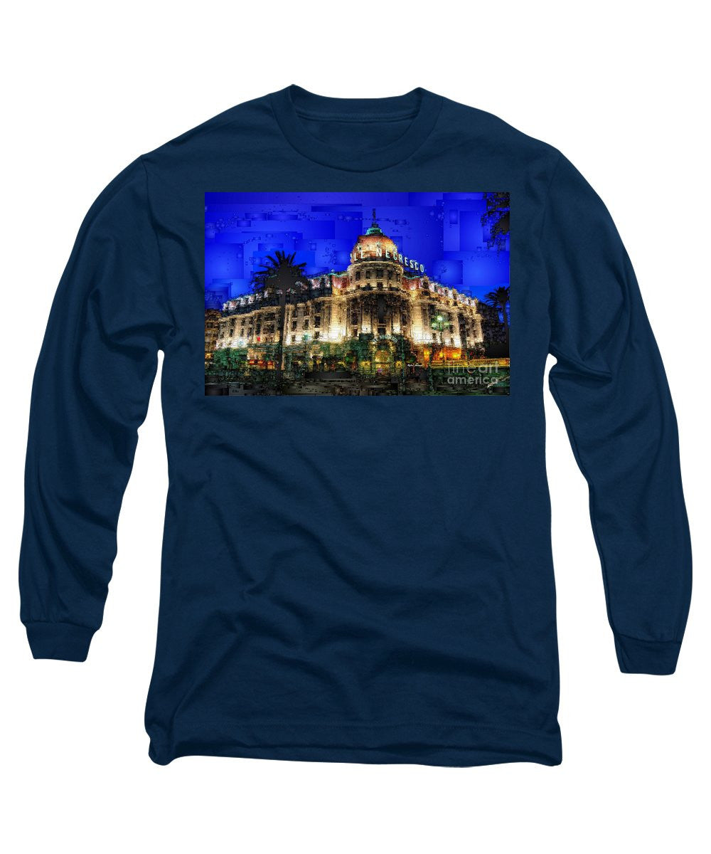 Long Sleeve T-Shirt - Le Negresco Hotel In Nice France