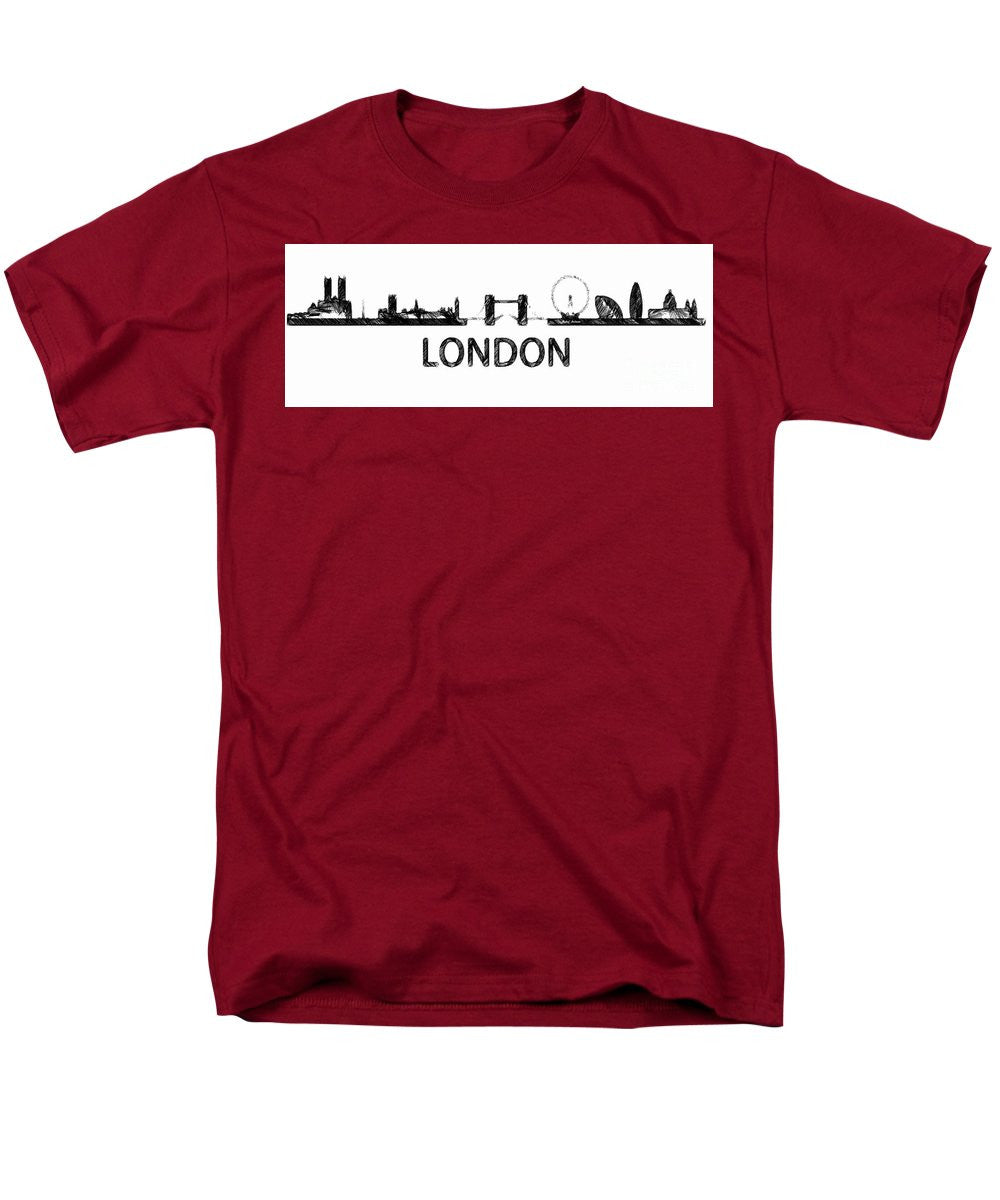 T-shirt pour homme (coupe standard) - London Silhouette Sketch