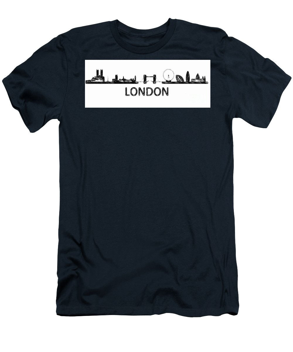 T-shirt pour homme (coupe ajustée) - London Silhouette Sketch