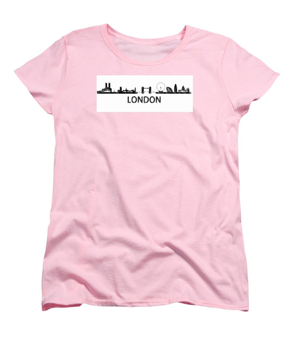 T-shirt pour femme (coupe standard) - London Silhouette Sketch