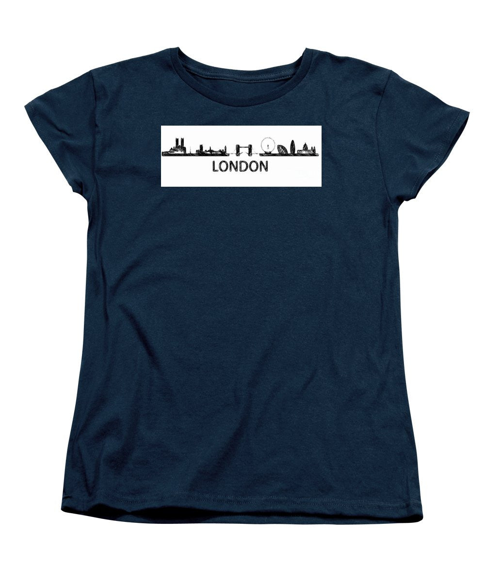 T-shirt pour femme (coupe standard) - London Silhouette Sketch