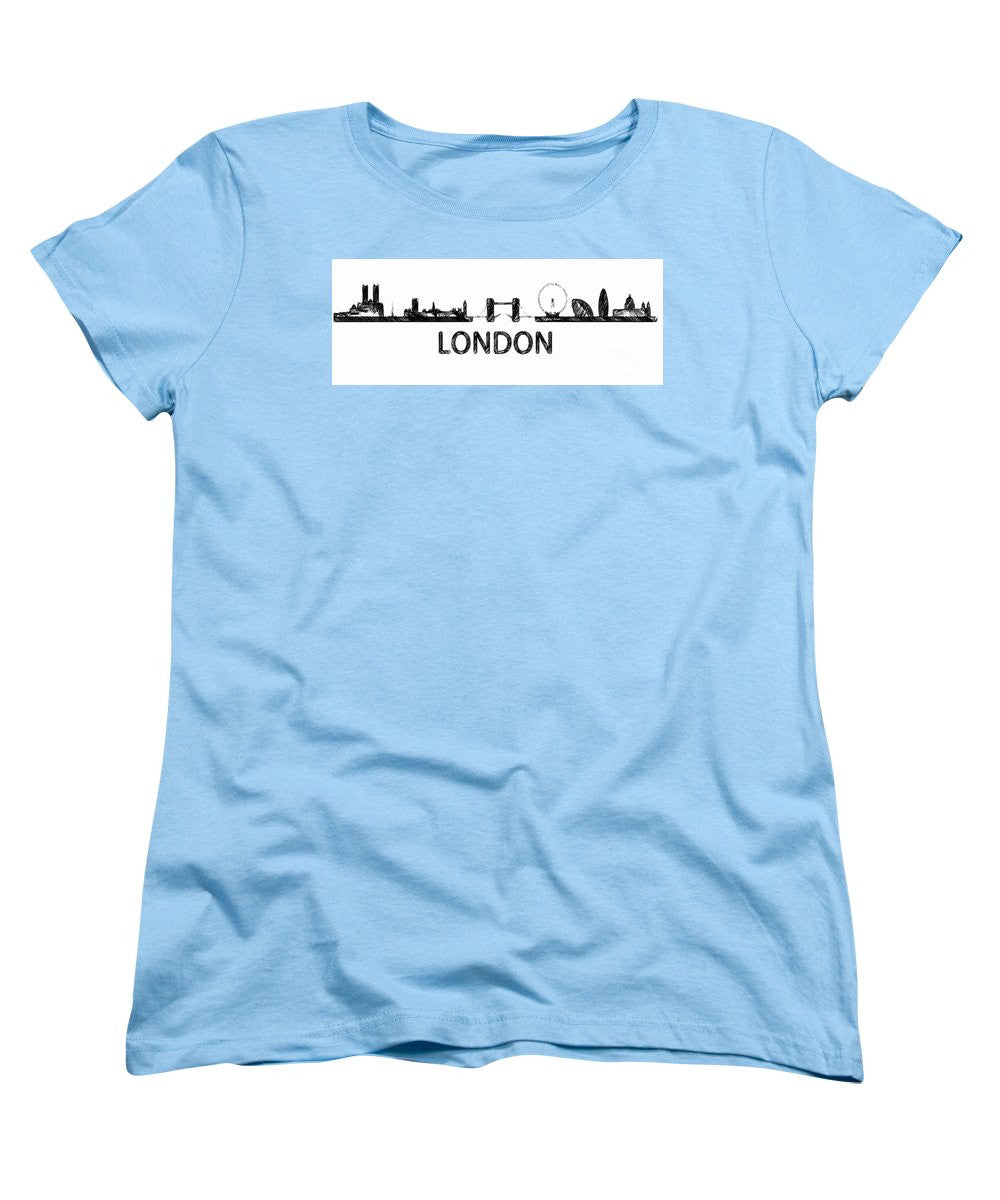 T-shirt pour femme (coupe standard) - London Silhouette Sketch