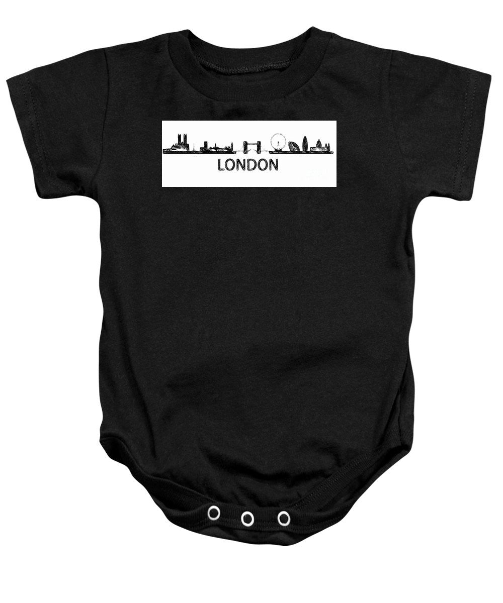 Baby Onesie - London Silouhette Sketch