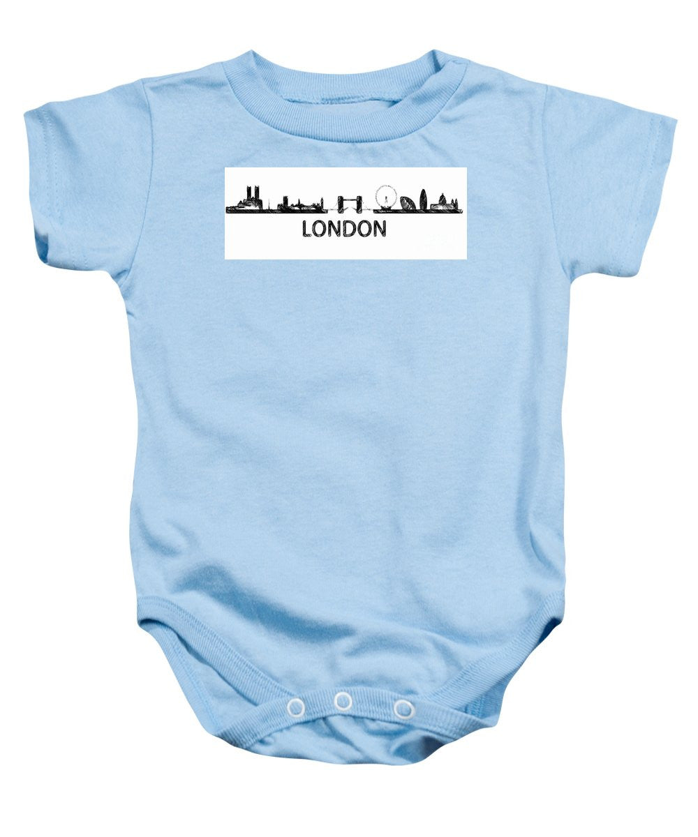 Baby Onesie - London Silouhette Sketch