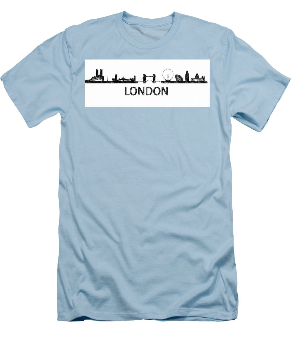 T-shirt pour homme (coupe ajustée) - London Silhouette Sketch